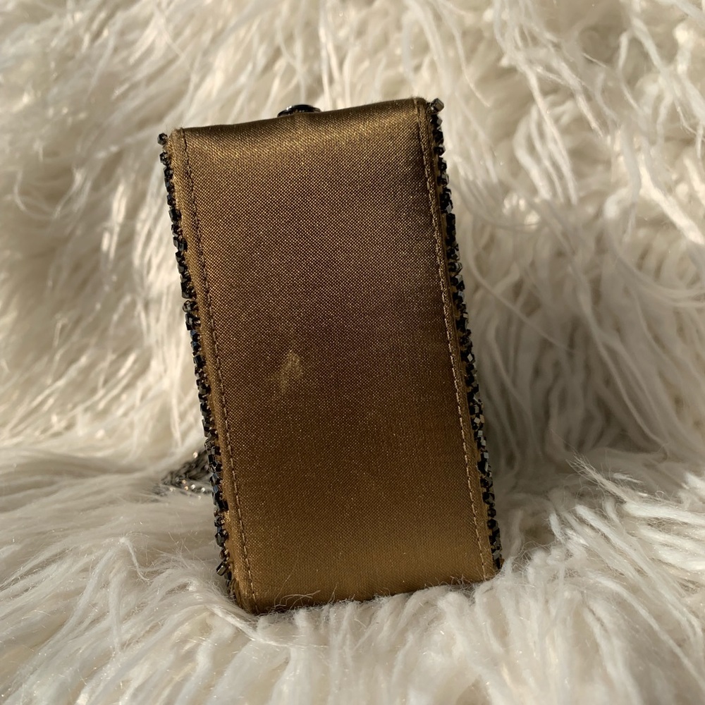 ✨Inge Christopher Pewter Evening Beaded Box Clutch - Picture 7 of 8